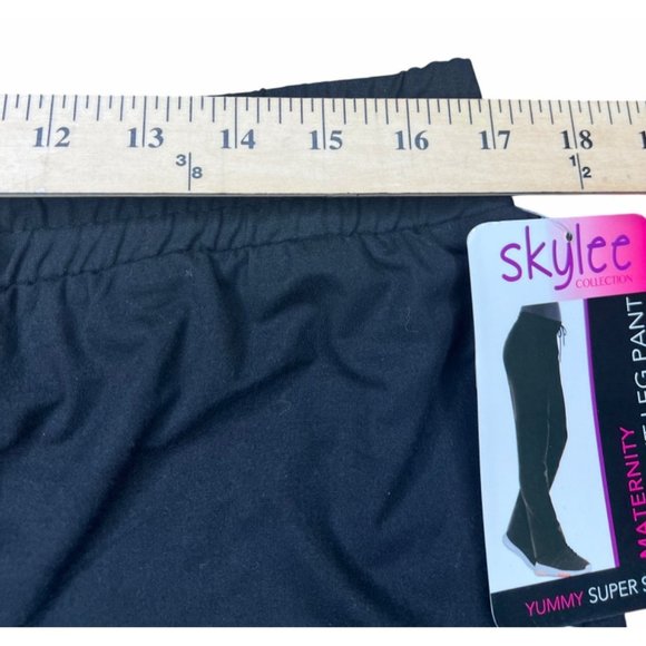 Skylee Collection Black Maternity Super Soft Leg Pants XL - Picture 7 of 10